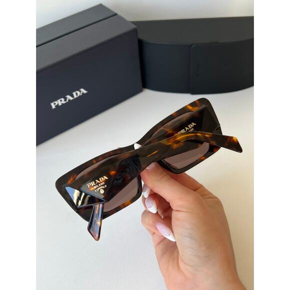 NEW Prada PR08YS Sunglasses in Havana Brown - Picture 2 of 6